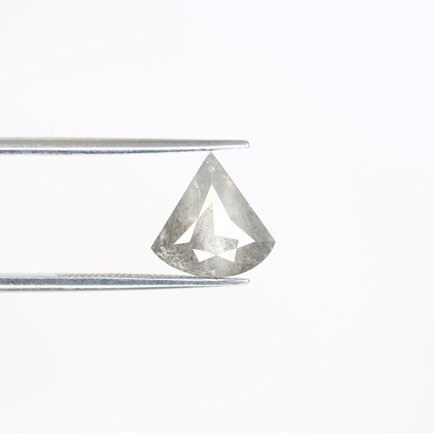 2.05 CT Antique Triangle Shape Rustic Salt And Pepper Fancy Diamond | Triangle Engagement Ring | Gift For Wife | Anniversary Gift Diamonds