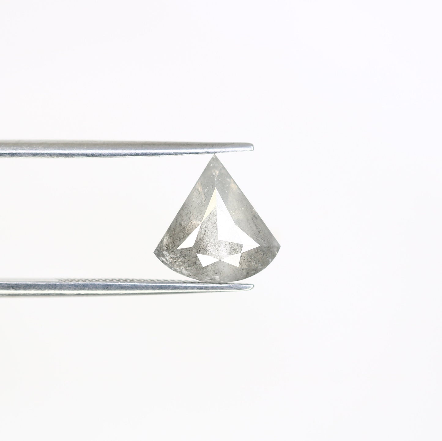 2.05 CT Antique Triangle Shape Rustic Salt And Pepper Fancy Diamond | Triangle Engagement Ring | Gift For Wife | Anniversary Gift Diamonds