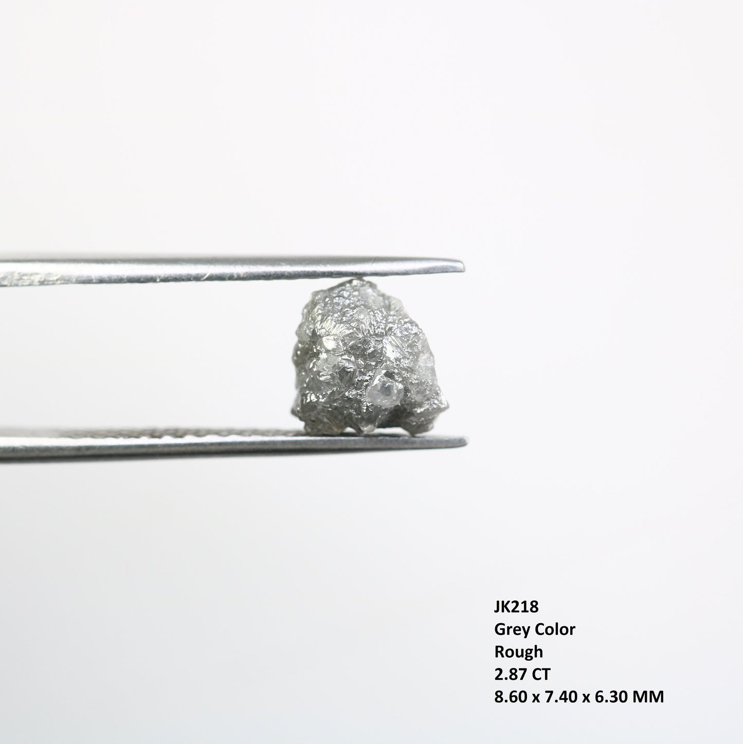 2.87 CT Natural African diamond - Raw Diamond - raw diamond chunks - Salt and Pepper Diamond - For Uncut Diamond Gold Ring - Special Gift