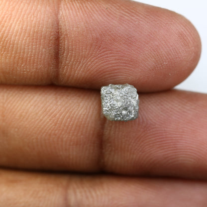 2.84 CT Natural African diamond - Raw Diamond - raw diamond chunks - Salt and Pepper Diamond - For Uncut Diamond Gold Ring - Special Gift