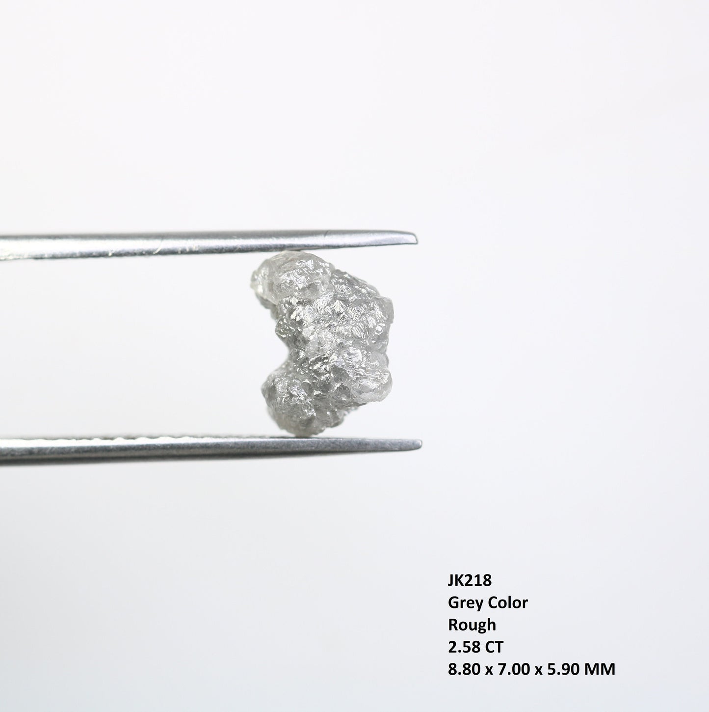 2.58 CT Natural African diamond - Raw Diamond - raw diamond chunks - Salt and Pepper Diamond - For Uncut Diamond Gold Ring - Special Gift