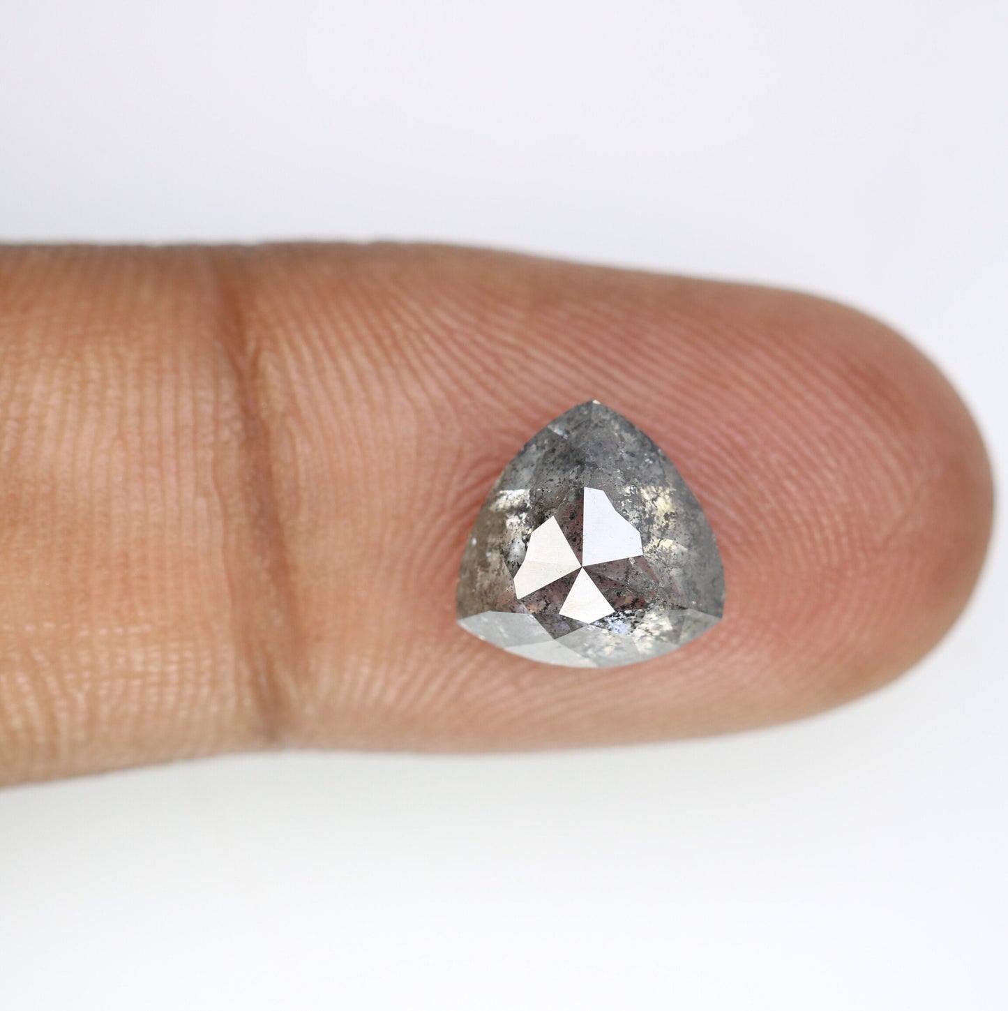 3.58 CT Triangle Shape Loose Salt And Pepper Galaxy Diamond For Wedding Band | Triangle Diamond Pendant | Gift For Her | Wedding Gift