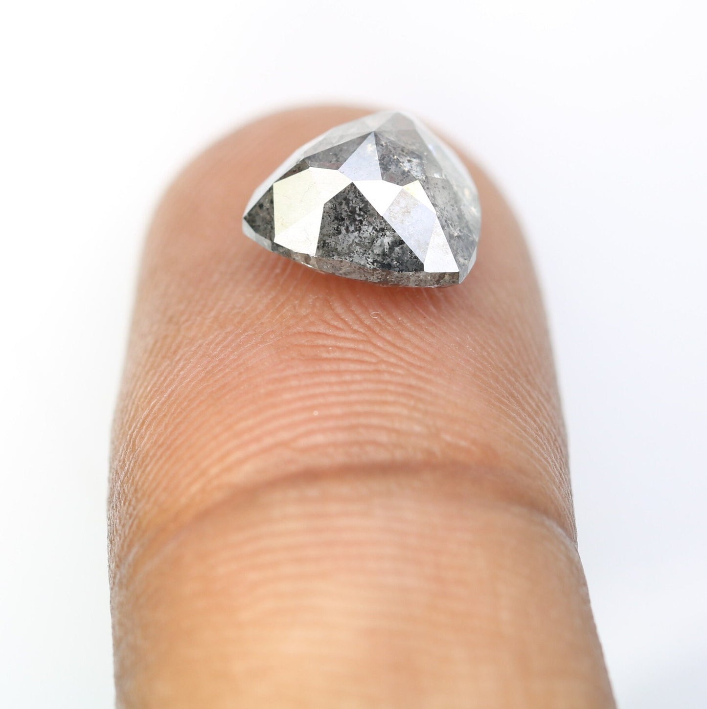 3.58 CT Triangle Shape Loose Salt And Pepper Galaxy Diamond For Wedding Band | Triangle Diamond Pendant | Gift For Her | Wedding Gift