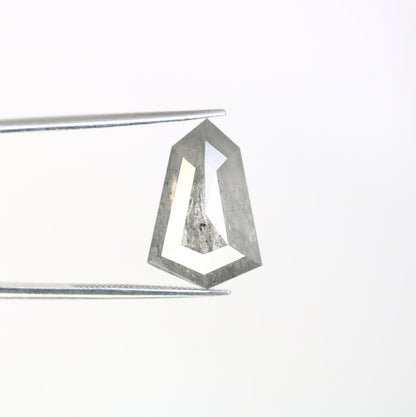 6.60 CT Salt and Pepper Natural Loose Diamond, Geometric Cut for Handmade Necklace Pendant, Diamond Bracelet Engagement Gold Ring For Women