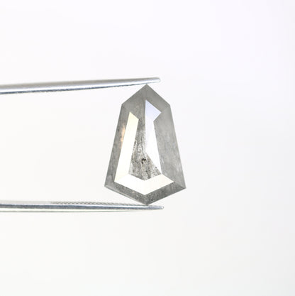 6.60 CT Salt and Pepper Natural Loose Diamond, Geometric Cut for Handmade Necklace Pendant, Diamond Bracelet Engagement Gold Ring For Women