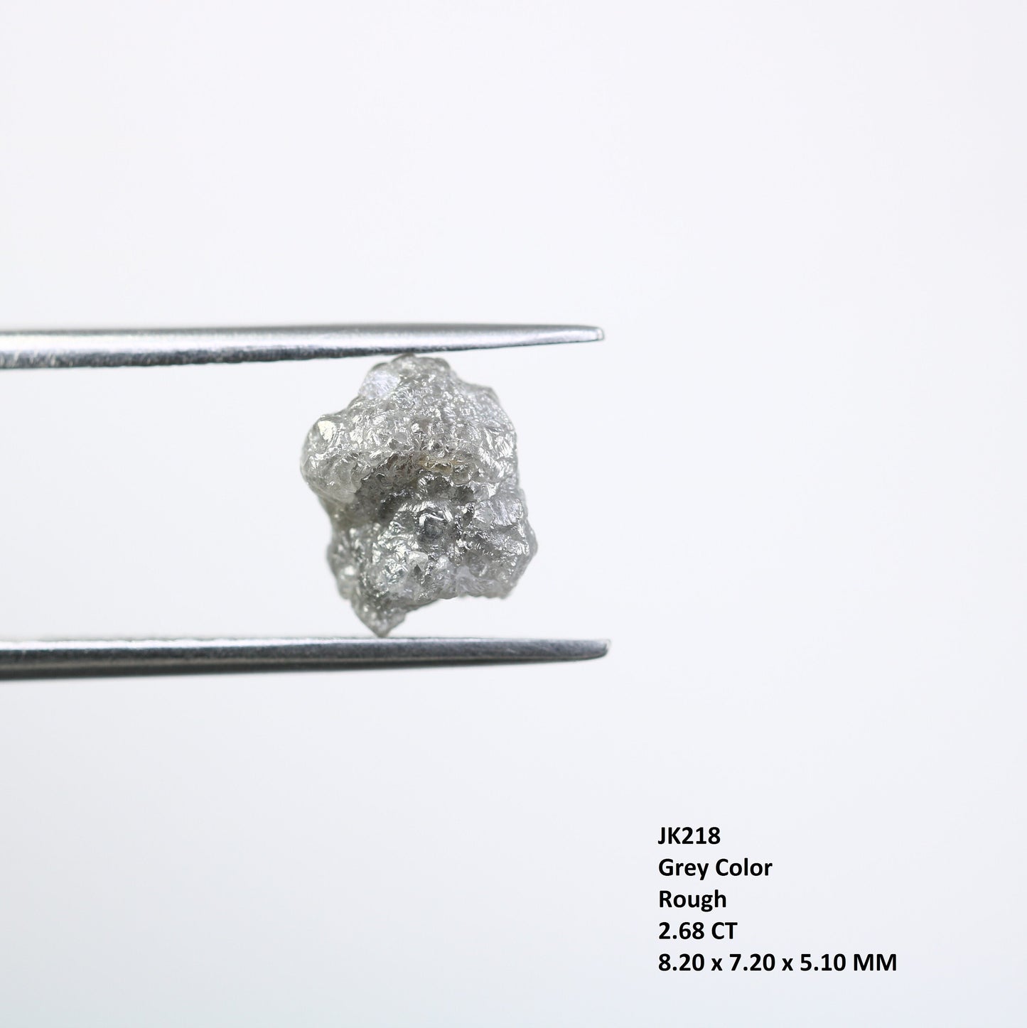 2.68 CT Natural African diamond - Raw Diamond - raw diamond chunks - Salt and Pepper Diamond - For Uncut Diamond Gold Ring - Special Gift