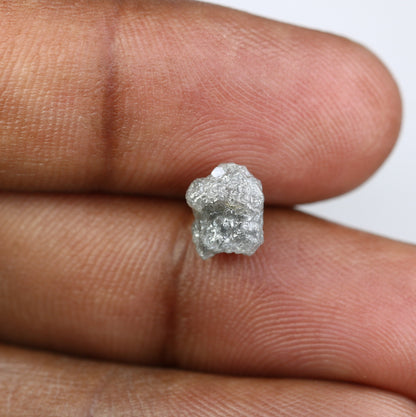 2.68 CT Natural African diamond - Raw Diamond - raw diamond chunks - Salt and Pepper Diamond - For Uncut Diamond Gold Ring - Special Gift