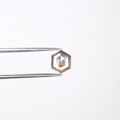 0.71 CT Salt and Pepper Hexagon Cut - Natural Loose Hexagon Shape -Unique Diamond for Ring - Special Gift for Her - Wholesaler of Diamond