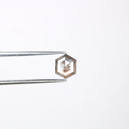 0.71 CT Salt and Pepper Hexagon Cut - Natural Loose Hexagon Shape -Unique Diamond for Ring - Special Gift for Her - Wholesaler of Diamond