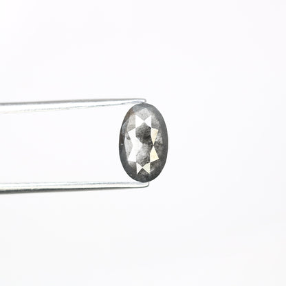1.01 CT 8.90 mm Loose Oval Natural Salt and Pepper Diamond - Unique Promise Ring & Oval Galaxy Diamond on Sale for Custom Jewelry Designs