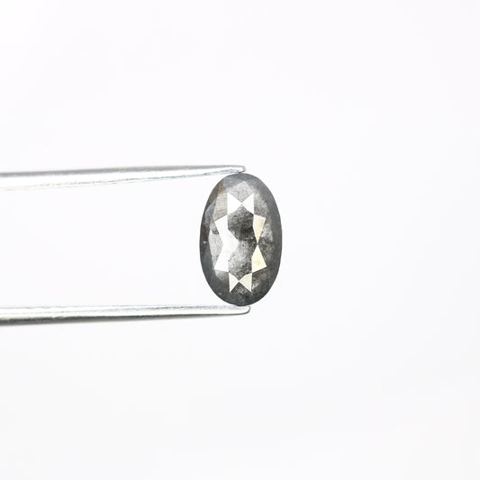 1.01 CT 8.90 mm Loose Oval Natural Salt and Pepper Diamond - Unique Promise Ring & Oval Galaxy Diamond on Sale for Custom Jewelry Designs