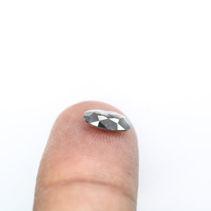 1.01 CT 8.90 mm Loose Oval Natural Salt and Pepper Diamond - Unique Promise Ring & Oval Galaxy Diamond on Sale for Custom Jewelry Designs