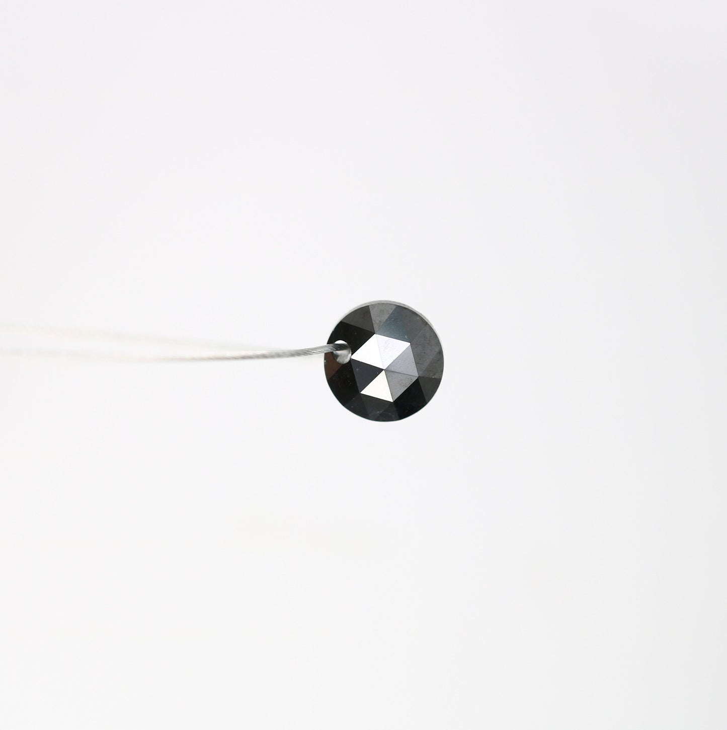 0.84 CT 5.00 MM Fancy Black Round Rose Cut Beads Diamond For Proposal Ring | Customize Bracelet | Diamond Necklace | Black Statement Jewelry