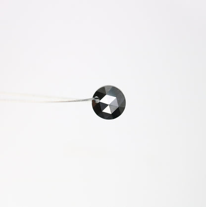 0.84 CT 5.00 MM Fancy Black Round Rose Cut Beads Diamond For Proposal Ring | Customize Bracelet | Diamond Necklace | Black Statement Jewelry