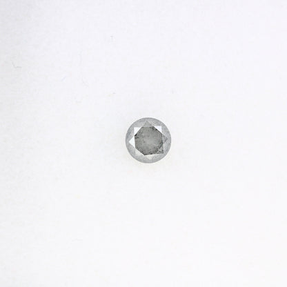 0.61 CT Round Brilliant Cut Salt and Pepper Diamond | Ideal for Engagement Rings and Custom Bands | Brilliant Cut Round Diamond