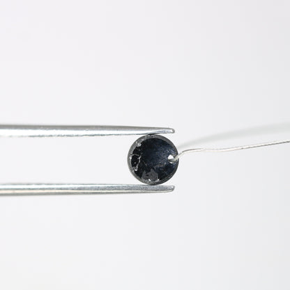 0.84 CT 5.00 MM Fancy Black Round Rose Cut Beads Diamond For Proposal Ring | Customize Bracelet | Diamond Necklace | Black Statement Jewelry