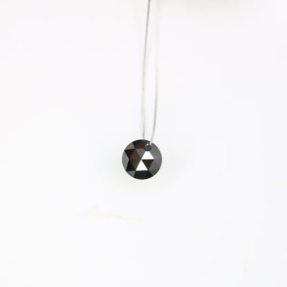 0.76 CT Beautiful Black Round Rose Cut Beads Fancy Diamond For Designer Necklace | Black Beads Diamond | Beads Diamond | Diamond Bracelet