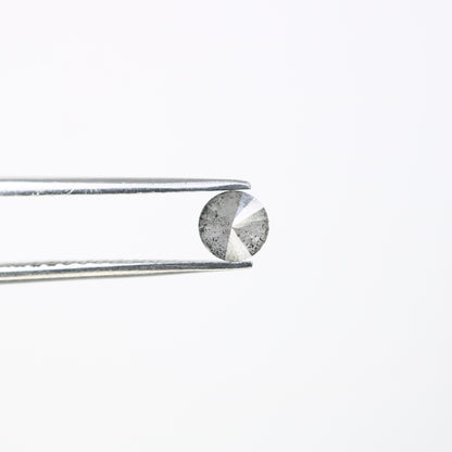 0.61 CT Round Brilliant Cut Salt and Pepper Diamond | Ideal for Engagement Rings and Custom Bands | Brilliant Cut Round Diamond