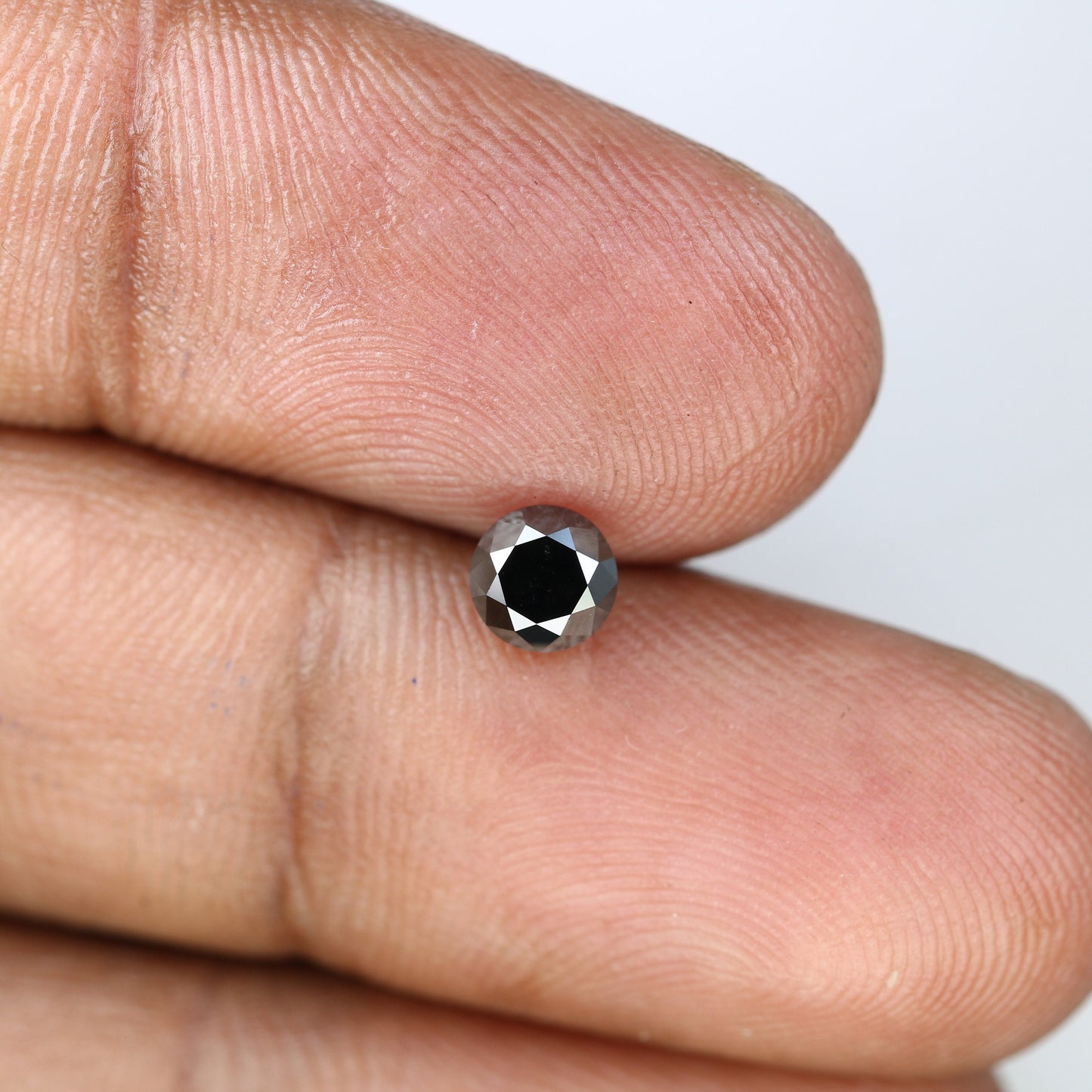 0.72 CT Loose Round Brilliant Cut Fancy Black Beautiful Diamond For Wedding Ring | Round Diamond Ring | Diamond Earring | Black Pendant
