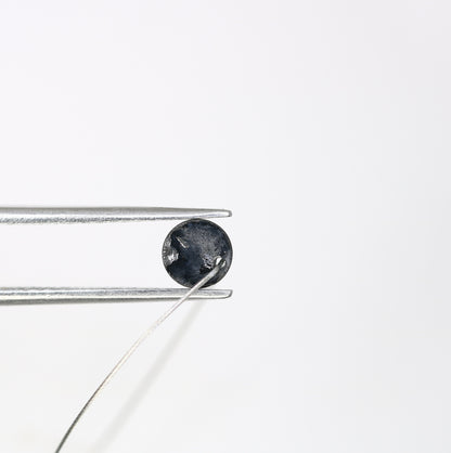 0.83 CT Beautiful Black Round Rose Cut Drilled Beads Diamond For Necklace | Drilled Rose Cut | Round Drilled Diamond | Black Stone Necklace