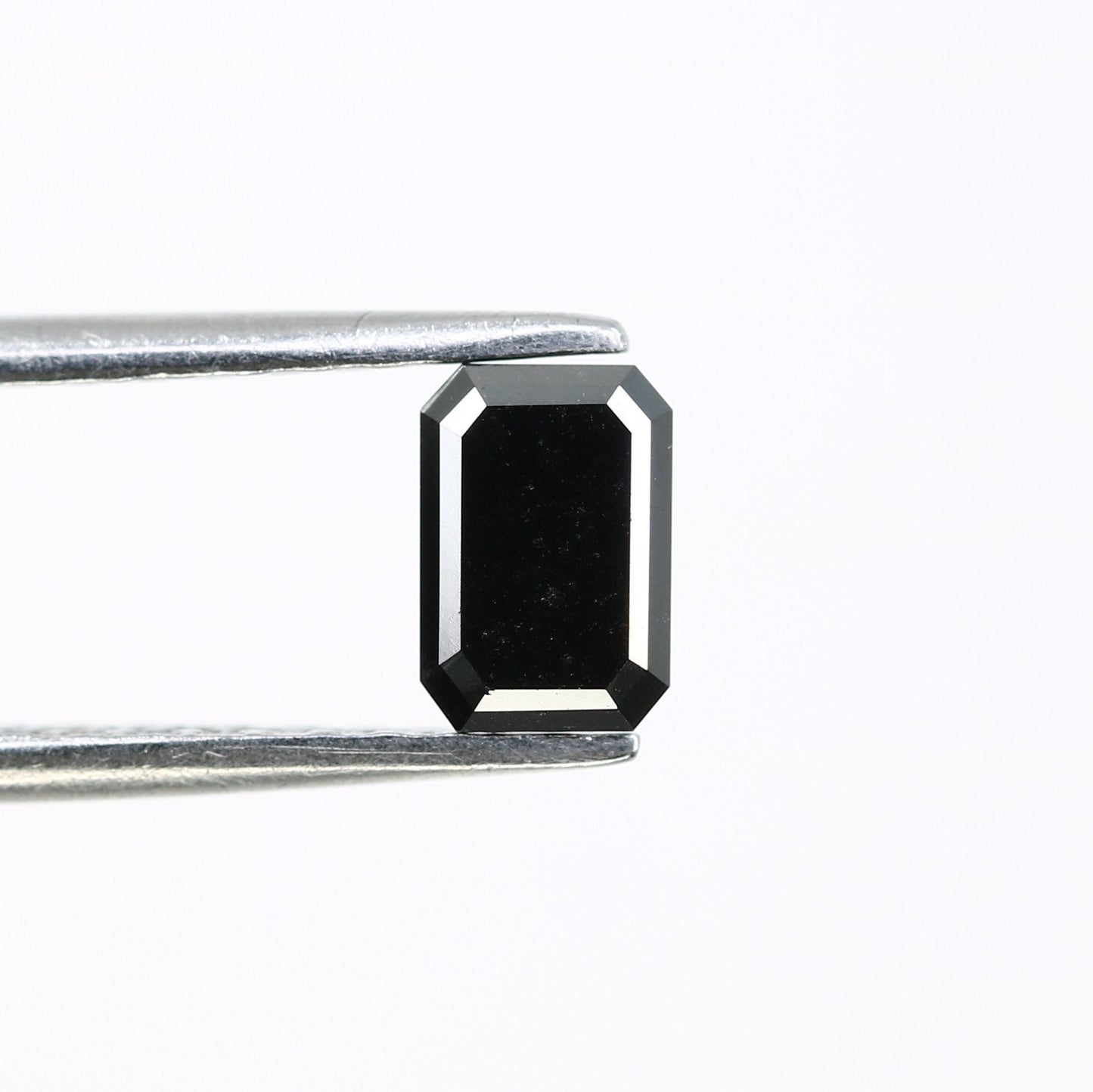 0.67 CT Emerald Cut Loose Salt and Pepper Diamond - Perfect for Wedding Ring - Emerald Shape Diamond for Custom Jewelry Design