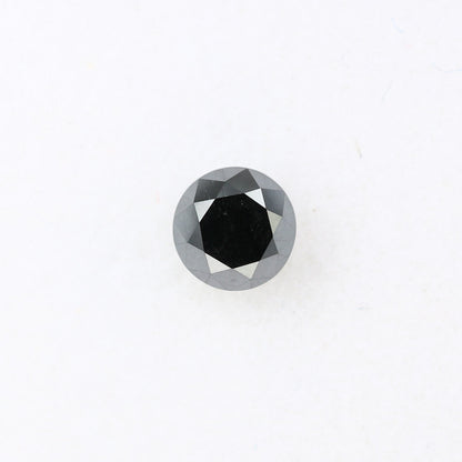 0.69 CT Antique Black Round Brilliant Cut Beautiful Diamond For Engagement Ring | Brilliant Cut Diamond | Black Round Diamond | Gift For Her