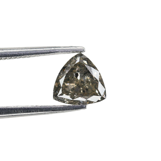 0.66 CT Fancy Triangle Shape Natural Salt And Pepper Diamond For Proposal Ring | Triangle Cut Pendant | Anniversary Gift | Gift For Her
