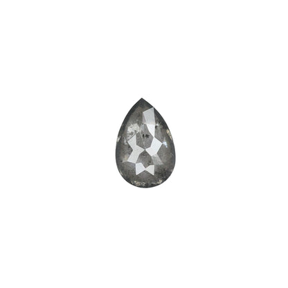 0.39 CT 6 MM Pear Shape Loose Salt And Pepper Galaxy Diamond For Statement Jewelry | Pear Prong Pendant | Pear Halo Ring | Gift For Her