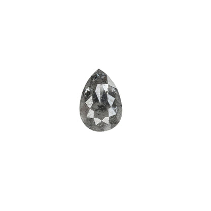0.44 CT 6 MM Natural Salt And Pepper Loose Pear Shape Diamond For Wedding Ring | Customize Ring | Gift For Him | Gift For HerFor Gold Ring