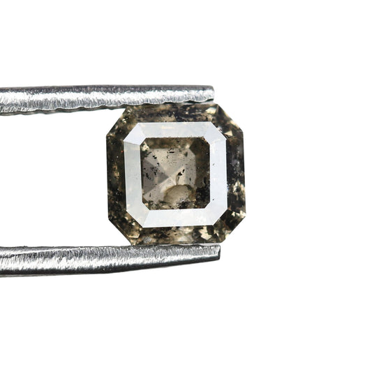0.76 CT Lovely Asscher Shape Loose Salt And Pepper Diamond For Proposal Ring | Asscher Diamond Ring | Gift For Her | Wedding Gift Diamonds