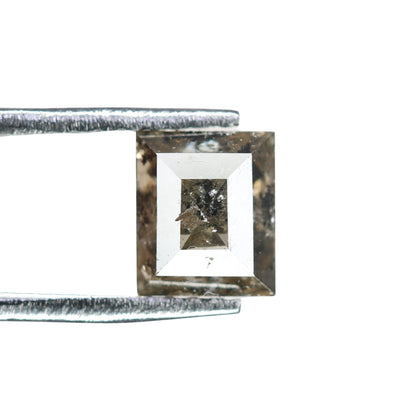 1.00 CT Square Shape Loose Salt And Pepper Galaxy Diamond For Proposal Ring | Customize Ring | Unique Diamond Ring | Designer Jewelry Maker