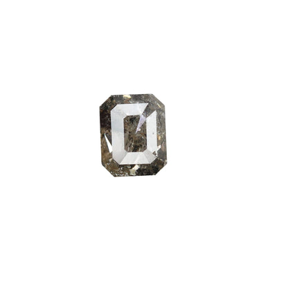 0.73 CT Emerald Cut Loose Diamond - Salt and Pepper Emerald Shape Diamond - Emerald For Wedding Ring - LABORDAY Offer - Customize Jewelry