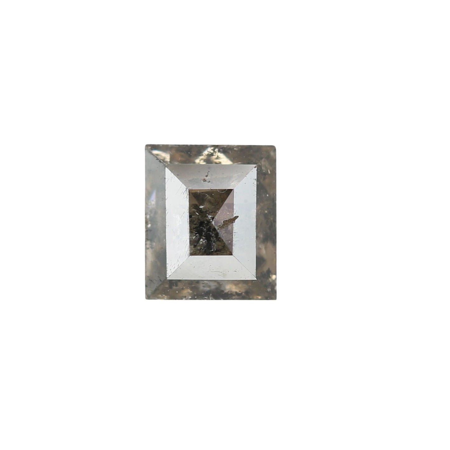 1.00 CT Square Shape Loose Salt And Pepper Galaxy Diamond For Proposal Ring | Customize Ring | Unique Diamond Ring | Designer Jewelry Maker
