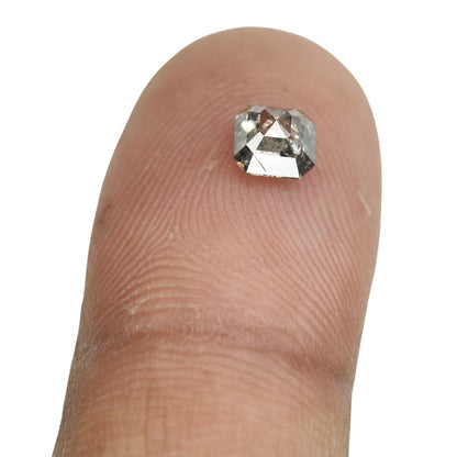 0.76 CT Lovely Asscher Shape Loose Salt And Pepper Diamond For Proposal Ring | Asscher Diamond Ring | Gift For Her | Wedding Gift Diamonds