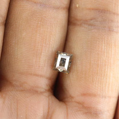 1.00 CT Square Shape Loose Salt And Pepper Galaxy Diamond For Proposal Ring | Customize Ring | Unique Diamond Ring | Designer Jewelry Maker