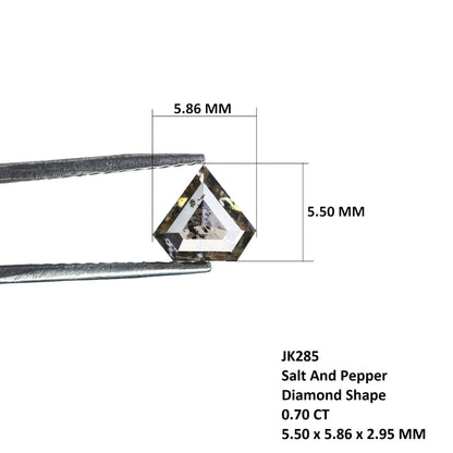 0.70 CT Diamond Cut Salt And Pepper Natural Loose Diamond For Jewelry | Salt and Pepper Ring | Anniversary Gift | Gift For WifeFor Gold Ring