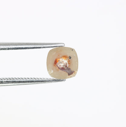 0.79 CT Cushion Cut Salt and Pepper Rustic Diamond Ring - Unique Gemstone for Custom Gold Rings & Distinctive Jewelry Creations