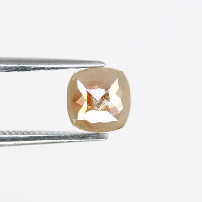 0.79 CT Cushion Cut Salt and Pepper Rustic Diamond Ring - Unique Gemstone for Custom Gold Rings & Distinctive Jewelry Creations