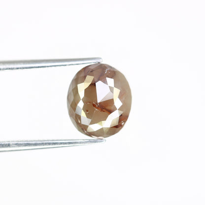 2.51 CT Oval Salt and Pepper Rustic Diamond Ring - Unique Gemstone for Custom Gold Rings & Statement Jewelry Designs