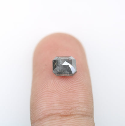 1.64 CT Emerald Cut Loose Diamond - Salt and Pepper Emerald Shape Diamond - Emerald For Wedding Ring - LABORDAY Offer - Customize Jewelry