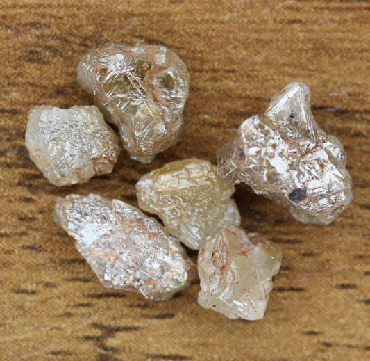 4.19 CT 5.20 TO 9.10 MM Peach Rough Loose Diamond For Engagement RingFor Gold Ring Diamonds
