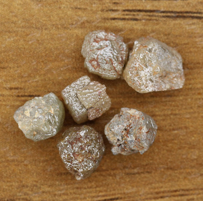 4.45 CT 4.80 TO Natural African diamond - Raw diamond chunks - Salt and Pepper Diamond - For Uncut Diamond Gold Ring - Special Gift