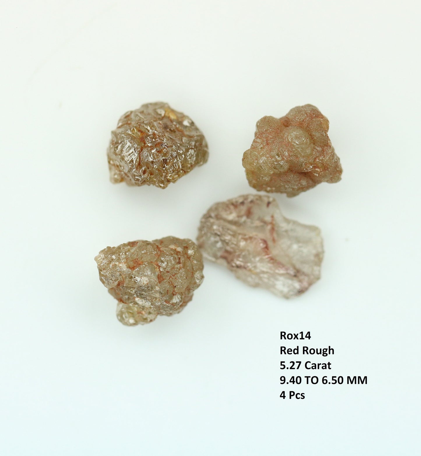 5.27 CT Red Raw Uncut Loose Diamond For Engagement RingFor Gold Ring Diamonds