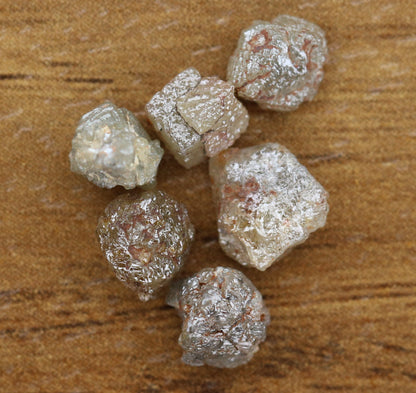 4.45 CT 4.80 TO Natural African diamond - Raw diamond chunks - Salt and Pepper Diamond - For Uncut Diamond Gold Ring - Special Gift