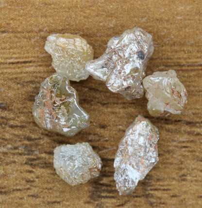 4.19 CT 5.20 TO 9.10 MM Peach Rough Loose Diamond For Engagement RingFor Gold Ring Diamonds