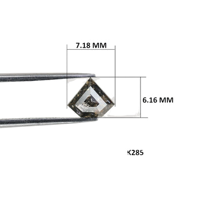 0.91 CT Antique Diamond Cut Natural Salt And Pepper Diamond For Designer Jewelry | Pentagon Cut Diamond | Statement Jewelry | Customize Ring
