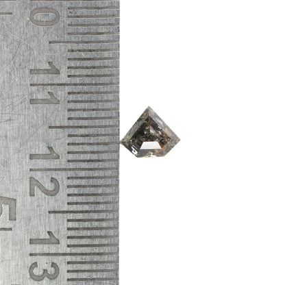 0.91 CT Antique Diamond Cut Natural Salt And Pepper Diamond For Designer Jewelry | Pentagon Cut Diamond | Statement Jewelry | Customize Ring