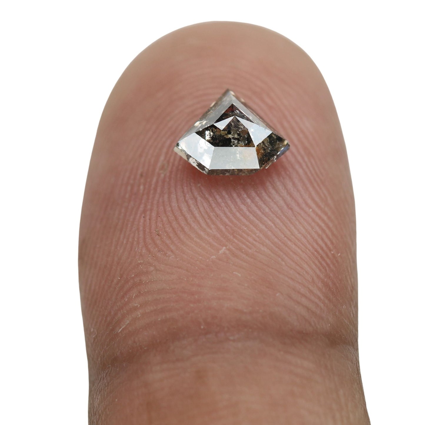 0.91 CT Antique Diamond Cut Natural Salt And Pepper Diamond For Designer Jewelry | Pentagon Cut Diamond | Statement Jewelry | Customize Ring