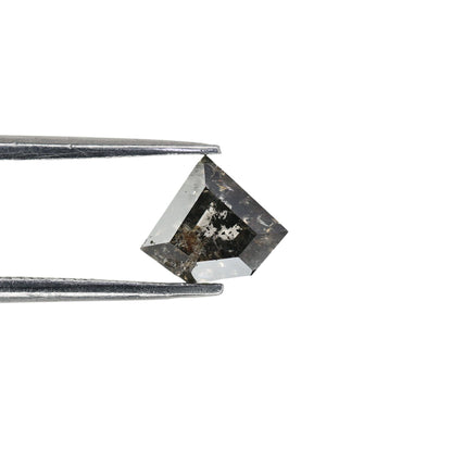 0.91 CT Antique Diamond Cut Natural Salt And Pepper Diamond For Designer Jewelry | Pentagon Cut Diamond | Statement Jewelry | Customize Ring