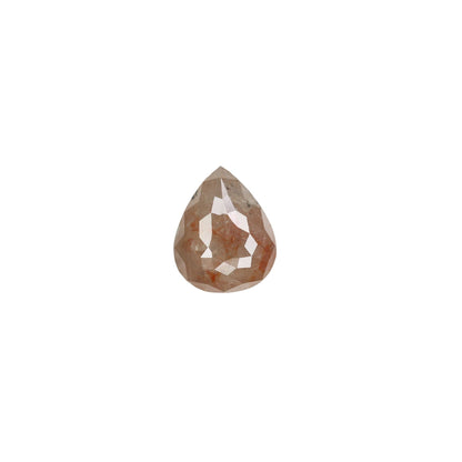 1.90 CT Polished Pear Shape Natural Peach Galaxy Diamond | Wedding Ring Gem | Pear Bezel Set Design | Perfect Gift for Her | Birthday Gift